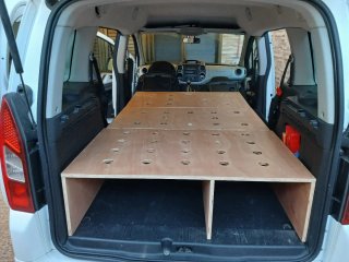 Cama Camper Madera Peugeot Partner