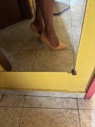 Scarpe tessuto beige Tg 39