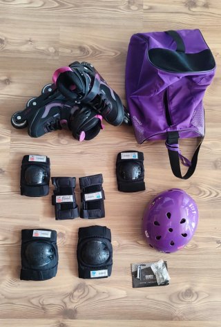 Patines Oxelo Talla 39 con Accesorios