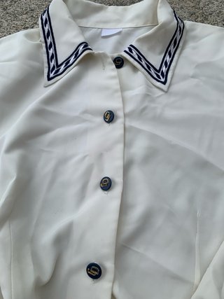 Blusa vintage cuello camisero T40-42