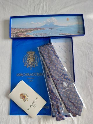 Cravatta Sartoriale Caracciolo Blu Paisley
