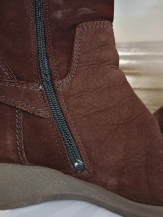 Botines marrones de cuña