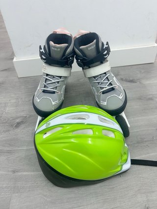 Patines en línea Oxelo Fit 3 + Casco (Talla 35-38)