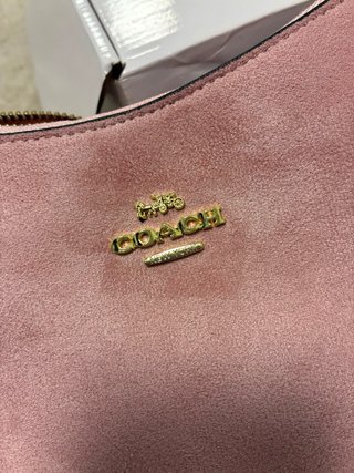 Bolso Coach Rosa y Dorado