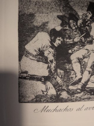 Goya Caprichos nº 11 Grabado