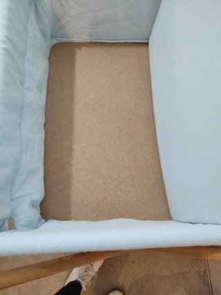 Minicuna de bebé azul