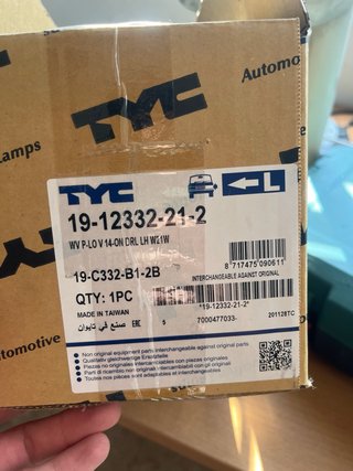 Luz Diurna Delantera Izquierda VW Polo
