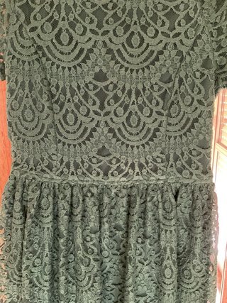 Vestido verde de encaje