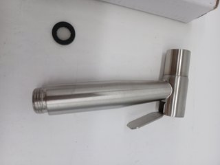 Rociador de Bidé de Mano-MUMENG Alcachofa Ducha Alta PresióN de Acero Inoxidable con Conector G1/2 P