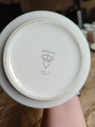 Tetera Porcelana Blanca Diseño Floral