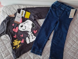 3 AÑOS Conjunto niña SNOOPY Lefties Lupilu NUEVO