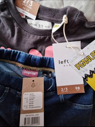 3 AÑOS Conjunto niña SNOOPY Lefties Lupilu NUEVO