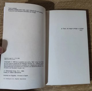 Libro - Indiana Jones y el tesoro perdido de Saba