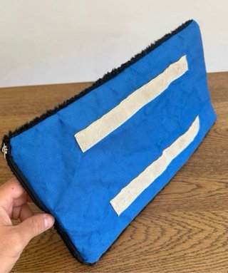 Transportín para mascotas azul y negro