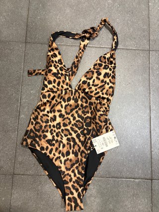 Bañador Zara Leopardo Talla S