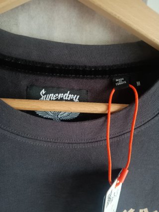 Camiseta Superdry Talla M Negra