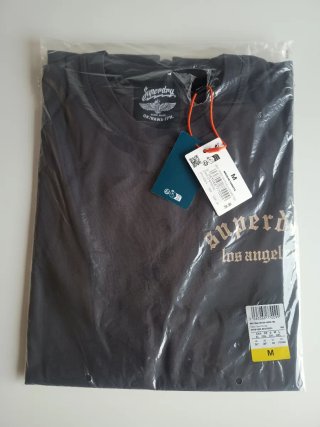 Camiseta Superdry Talla M Negra