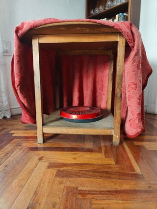 Mesa Camilla Redonda Cristal + Brasero Vintage