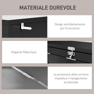 Scrivania con Libreria e Lavagna, Scrivania Pieghevole con Piano in Legno di Pino, Scrivania con Scaffali Regolabili, per Camera, Studio, Ufficio, 98X51X153 Cm, Nero