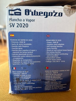Plancha de vapor