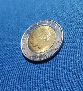 Moneta 500 Lire 20° Anniversario Parlamento 1999