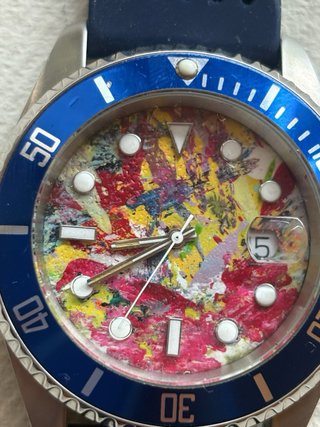 Orologio  Dipinto a Mano
