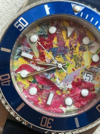 Orologio  Dipinto a Mano