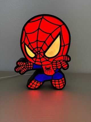 Lampada LED Spider-Man Stampa 3D
