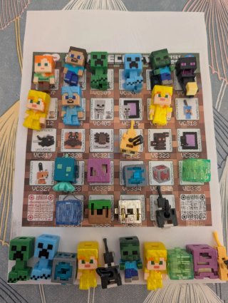 Figuras Minecraft Kinder Sorpresa