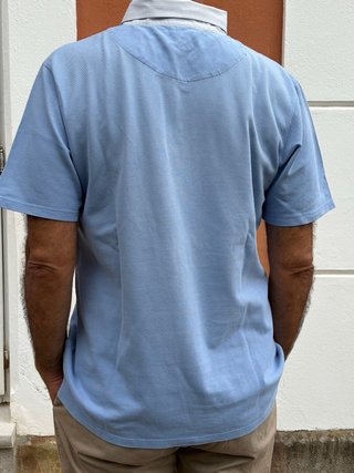 Polo Spagnolo Azul Talla L, en perfecto estado