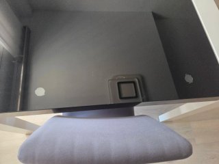 Mesa Comedor Cristal Negra y Blanca