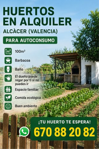 Alquiler huertos autoconsumo