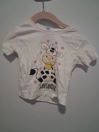 Camiseta infantil vaca Santander