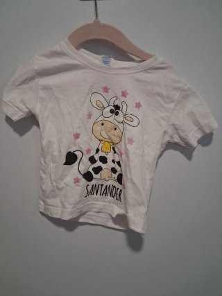 Camiseta infantil vaca Santander