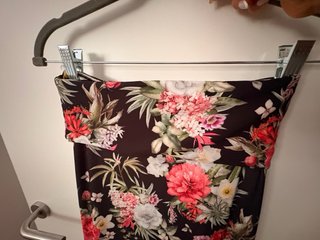 Falda larga flamenca con estampado floral