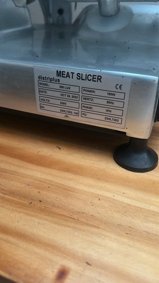 Cortadora de fiambre profesional