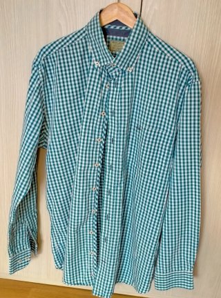 Camisa L Baileys cuadros azul