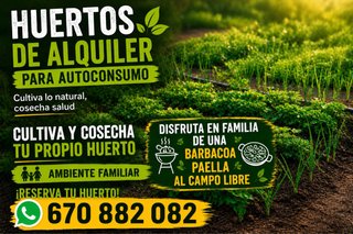 Huertos en alquiler para autoconsumo