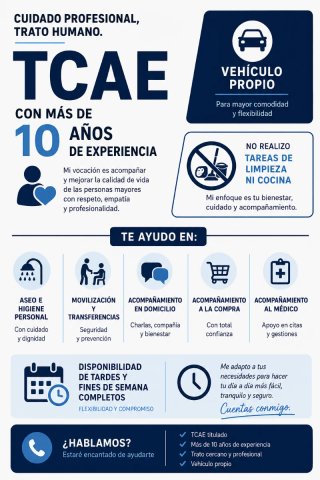 Tcae ayuda a domicilio