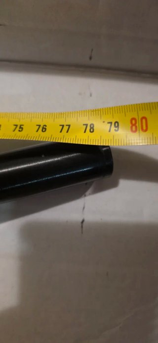Manubrio moto Accostato nero 22mm piega bassa