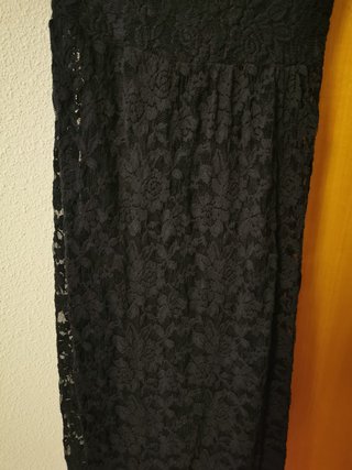 Vestido negro corto fiesta manga corta