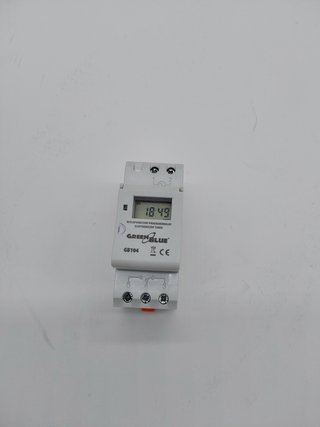GreenBlue GB104 - Programador eléctrico Digital Diario semanal Tipo Carril DIN 16A 250V 240 programa