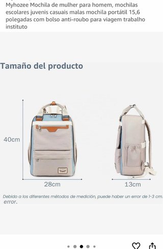 Mochila MYHOZEE azul buen estado