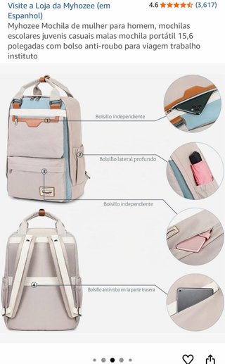 Mochila MYHOZEE azul buen estado