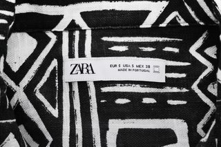 Camisa Zara Estampada Talla S