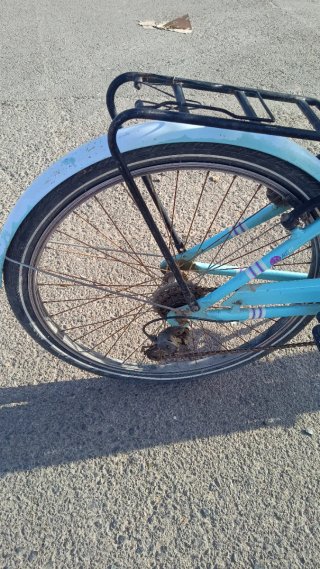 Bicicleta de paseo azul
