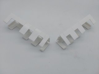 Soporte de pared para toma múltiple - Blanco