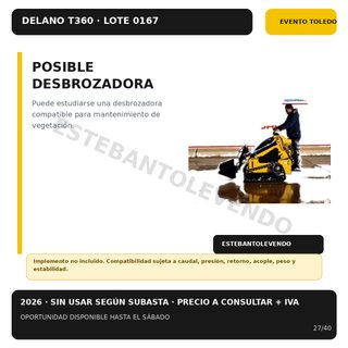 NUEVA DELANO T360 Minicargadora Orugas 2026