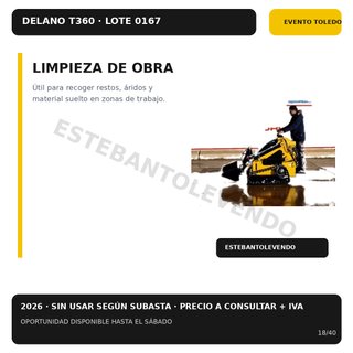 NUEVA DELANO T360 Minicargadora Orugas 2026