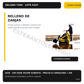 NUEVA DELANO T360 Minicargadora Orugas 2026